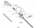 Page A Diagram and Parts List for RY24600  Ryobi Hedge Trimmer