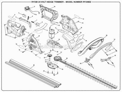 Part Location Diagram of 610114001 Homelite GEAR