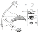 Page C Diagram and Parts List for RY26901  Ryobi Trimmer