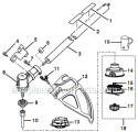 Page C Diagram and Parts List for RY26921  Ryobi Trimmer