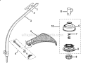 Page C Diagram and Parts List for RY28025  Ryobi Trimmer