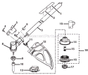 Lower Shaft Assembly Diagram and Parts List for RY28040 RY28040 Ryobi Trimmer