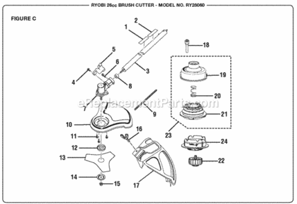 Part Location Diagram of 940627027 Homelite DECAL LOWER BOOM WARNING