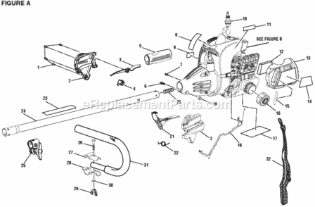 Page A Diagram and Parts List for RY28161  Ryobi Trimmer