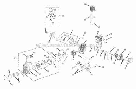 Engine_Assembly Diagram and Parts List for RY30000A  Ryobi Trimmer