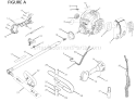 Upper Shaft Assembly Diagram and Parts List for RY30040A  Ryobi Trimmer