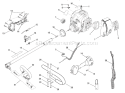 Upper Shaft Assembly Diagram and Parts List for RY30040B  Ryobi Trimmer