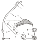Page B Diagram and Parts List for RY30130  Ryobi Trimmer