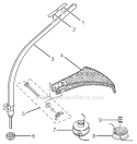 Page A Diagram and Parts List for RY30220A  Ryobi Trimmer