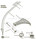 Page A Diagram and Parts List for RY30220  Ryobi Trimmer