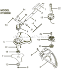 Page A Diagram and Parts List for RY30260  Ryobi Brush Cutter