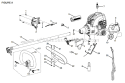 Upper Shaft Assembly Diagram and Parts List for RY30550  Ryobi Trimmer