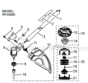Lower Shaft Assembly Diagram and Parts List for RY30550  Ryobi Trimmer