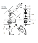 Lower Shaft Assembly Diagram and Parts List for RY30570  Ryobi Trimmer