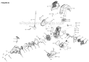 Engine Assembly Diagram and Parts List for RY34440 RY34440 Ryobi Trimmer