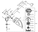 Lower Shaft Assembly Diagram and Parts List for RY34440 RY34440 Ryobi Trimmer