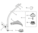 Page C Diagram and Parts List for RY34441  Ryobi Trimmer