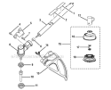 Page C Diagram and Parts List for RY34445  Ryobi Trimmer