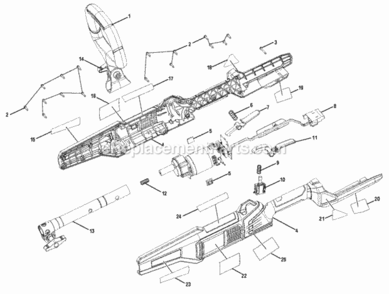 Part Location Diagram of 679494001 Homelite COMPRESSION SPRING