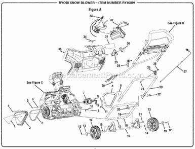 Part Location Diagram of 941641001 Homelite Hands And Feet Label