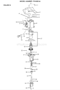 Page B Diagram and Parts List for RY46501A  Ryobi Tiller