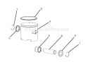 Page C Diagram and Parts List for RY60511A  Ryobi Tiller