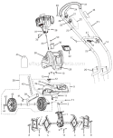 Part Location Diagram of 000998258 Ryobi Lower Handle Assembly