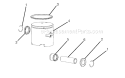Page C Diagram and Parts List for RY60511B  Ryobi Tiller