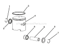 Page C Diagram and Parts List for RY60512  Ryobi Tiller