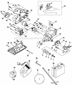 Part Location Diagram of 2701132 Ryobi Switch Assembly