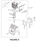 Page D Diagram and Parts List for RY70101  Ryobi Trimmer