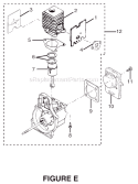 Page E Diagram and Parts List for RY70105  Ryobi Trimmer