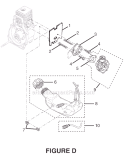 Page D Diagram and Parts List for RY70107A  Ryobi Trimmer
