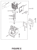 Page E Diagram and Parts List for RY70107A  Ryobi Trimmer