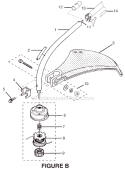 Page B Diagram and Parts List for RY70113  Ryobi Trimmer