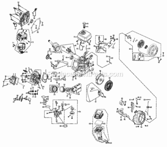 Part Location Diagram of 28200-Z301410-H600 Homelite Recoil Starter Assembly