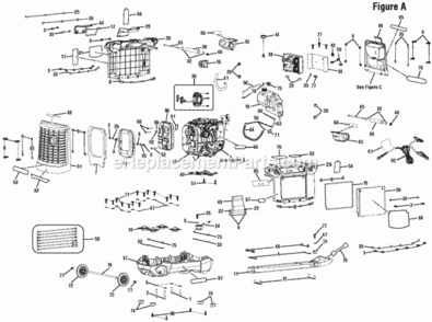Page A Diagram and Parts List for RYCI2001  Ryobi Generator
