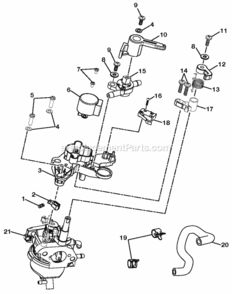 Page D Diagram and Parts List for RYI2200A  Ryobi Generator