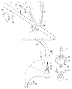 Part Location Diagram of 791-682060 Ryobi Lower Clamp Assembly