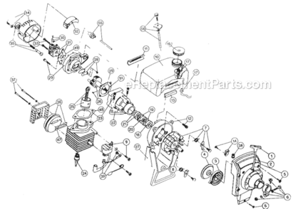 Part Location Diagram of 791-683975 Ryobi Carburetor Mount And Reed Assembly