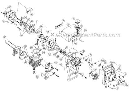 Part Location Diagram of 791-145939 Ryobi Fuel Tank
