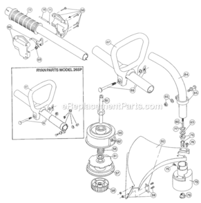 Part Location Diagram of 791-153648 Ryobi Cutting Head, Guard, And Mount Assembly