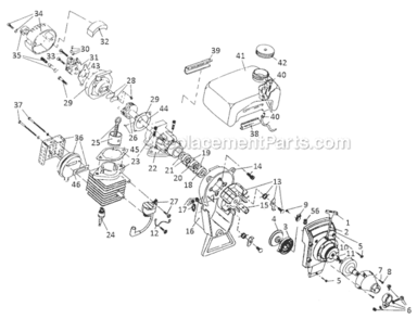 Part Location Diagram of 791-601300 Ryobi Pull Handle