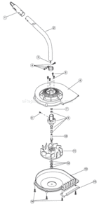 Page A Diagram and Parts List for SB720R 305000001 Ryobi Leaf Blower / Vacuum