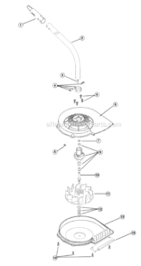 Page A Diagram and Parts List for SB720R 41AJSB-B034 Ryobi Leaf Blower / Vacuum