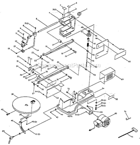 Page A Diagram and Parts List for SC155  Ryobi Scroll Saw