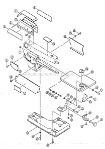 Page B Diagram and Parts List for SC160  Ryobi Miter Saw