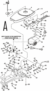 Part Location Diagram of A30003004005 Ryobi Hex Nut M4