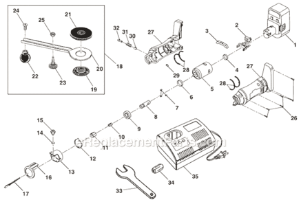 Part Location Diagram of 5605513 Ryobi Foam Rubber