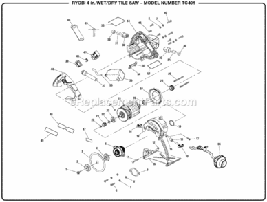 Part Location Diagram of 039815001002 Ryobi Outer Wheel Washer